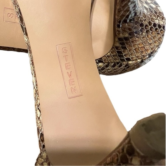 Steven by Steve Madden Viienna Reptile Print Sandals Size 8M - Picture 7 of 8